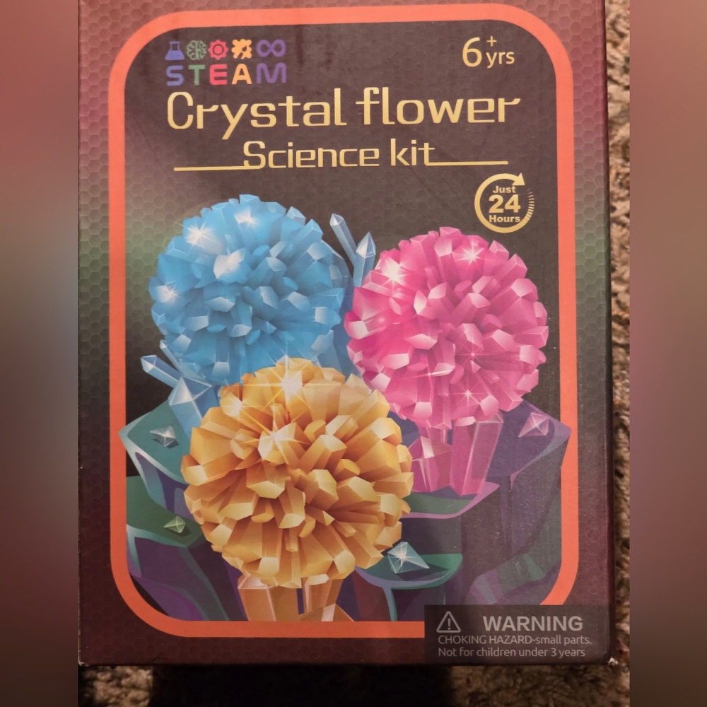 Crystal Flower Science Kit - Blue Pink Yellow